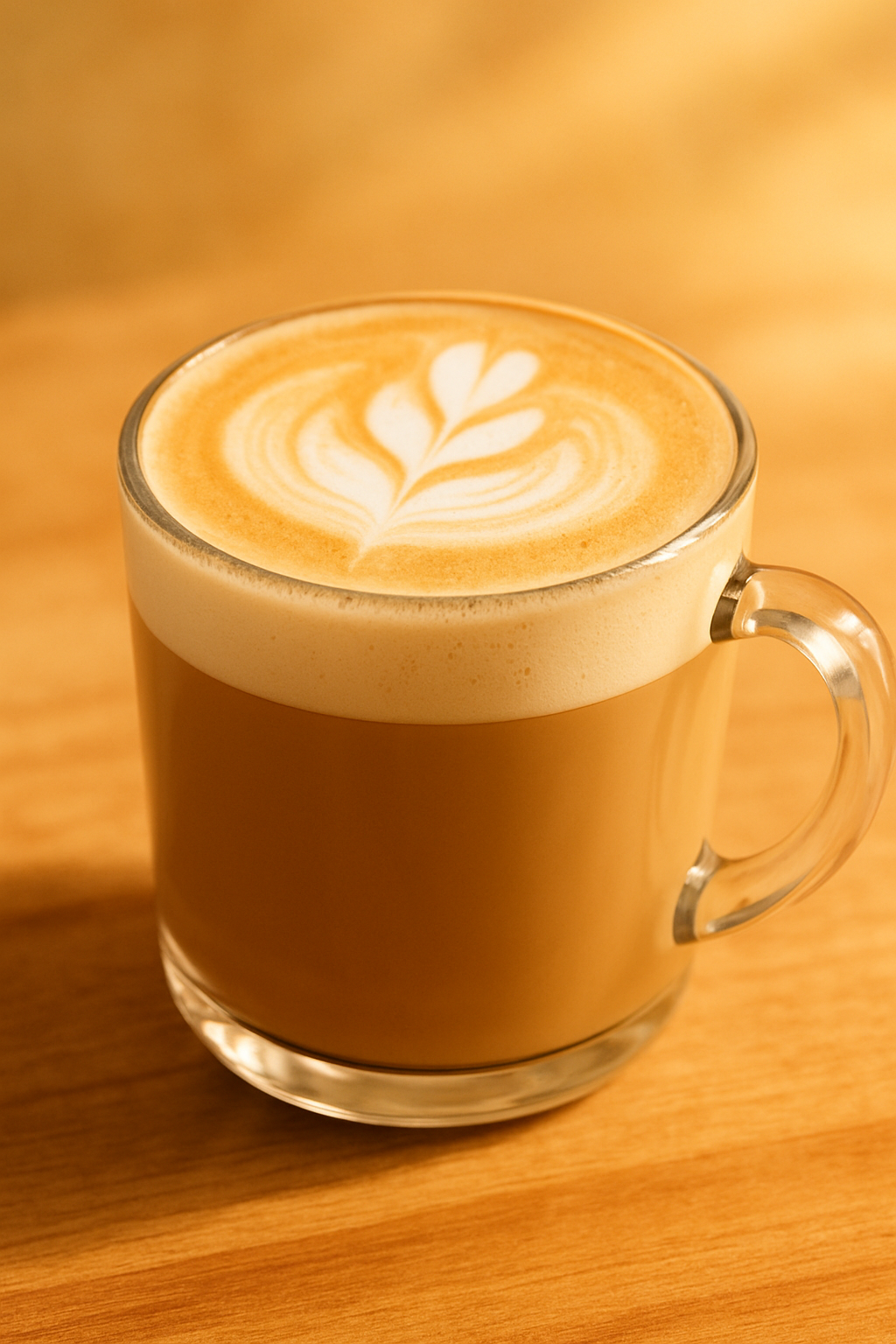 A cup of classic latte