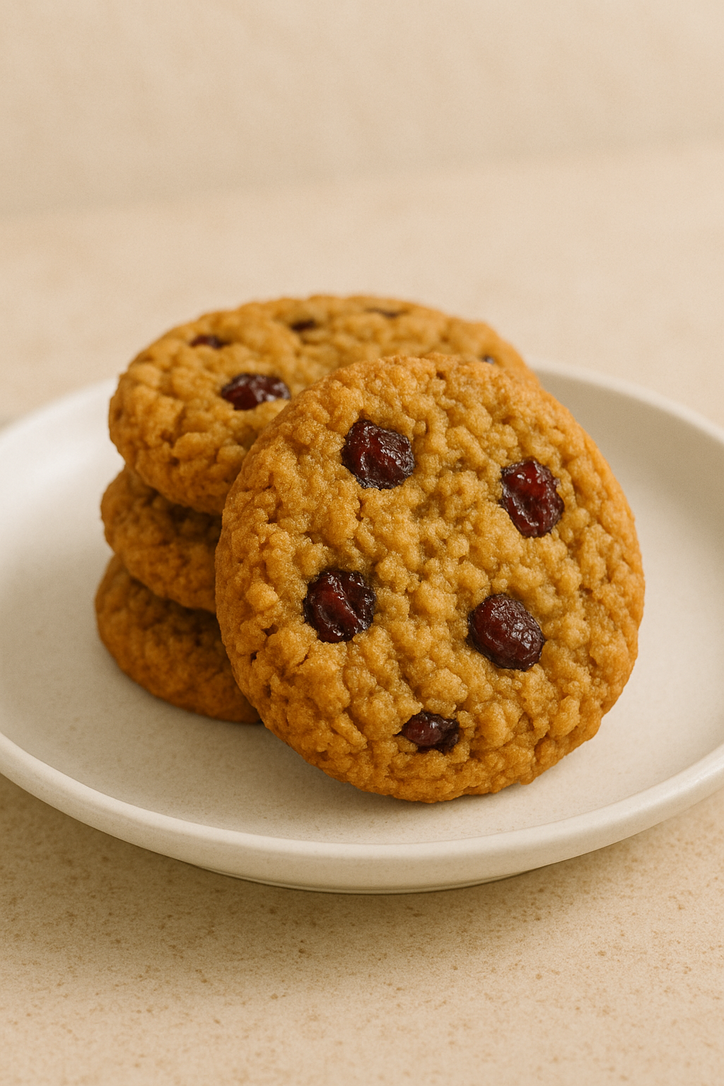 Cranberry oatmeal cookies